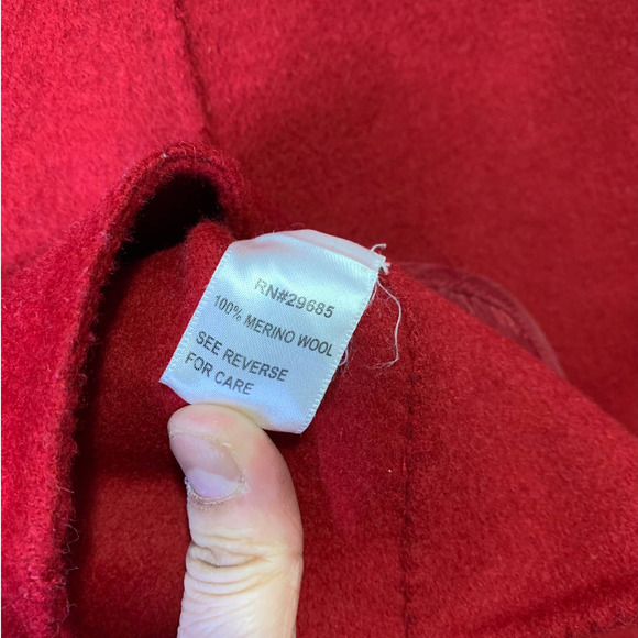 Pendleton Merino Wool Blazer Jacket Button Front Collared Long Sleeve Red Small - Picture 8 of 9